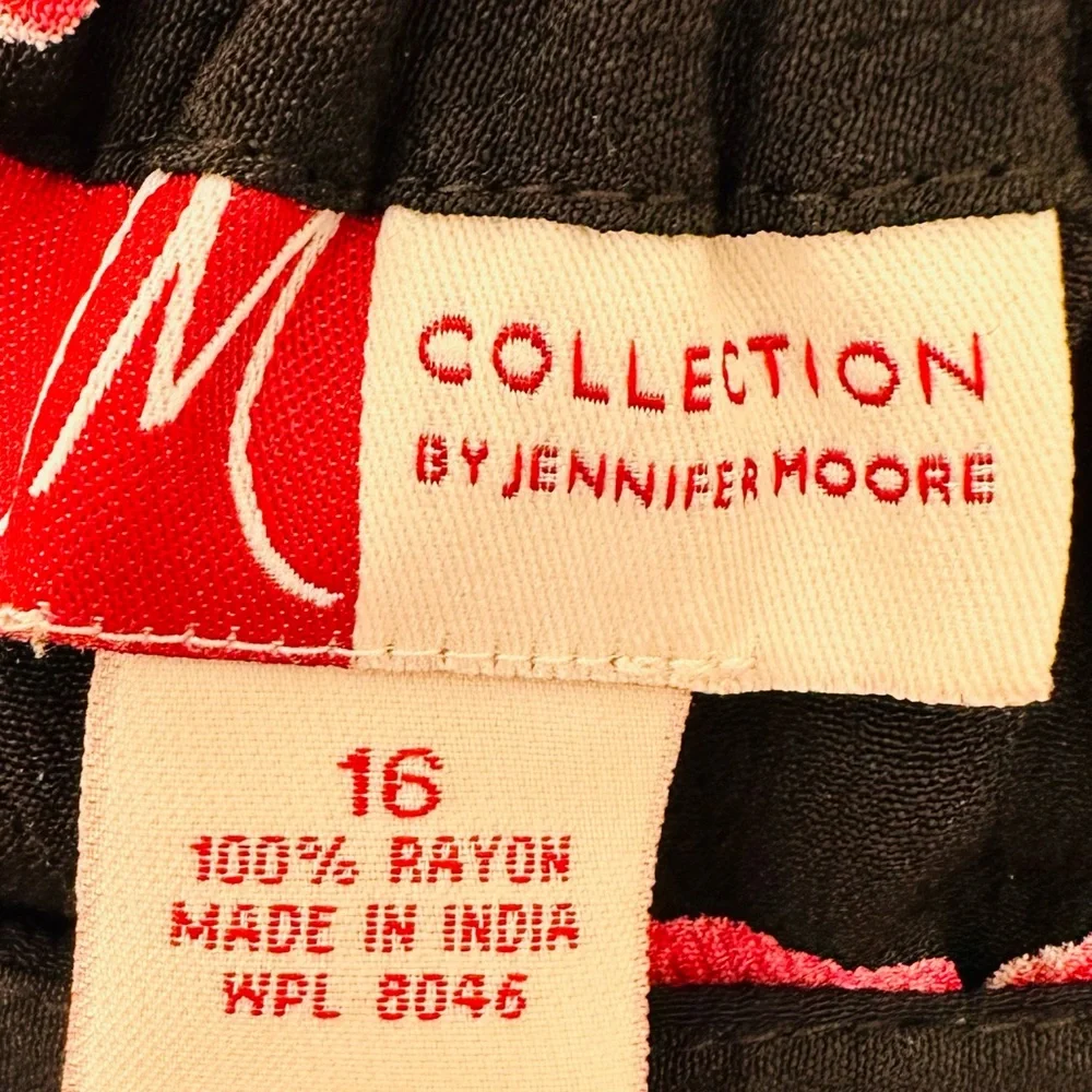 Vintage JM Collection Floral Midi Skirt Boho flowy chiffon Sheer - Picture 5 of 6